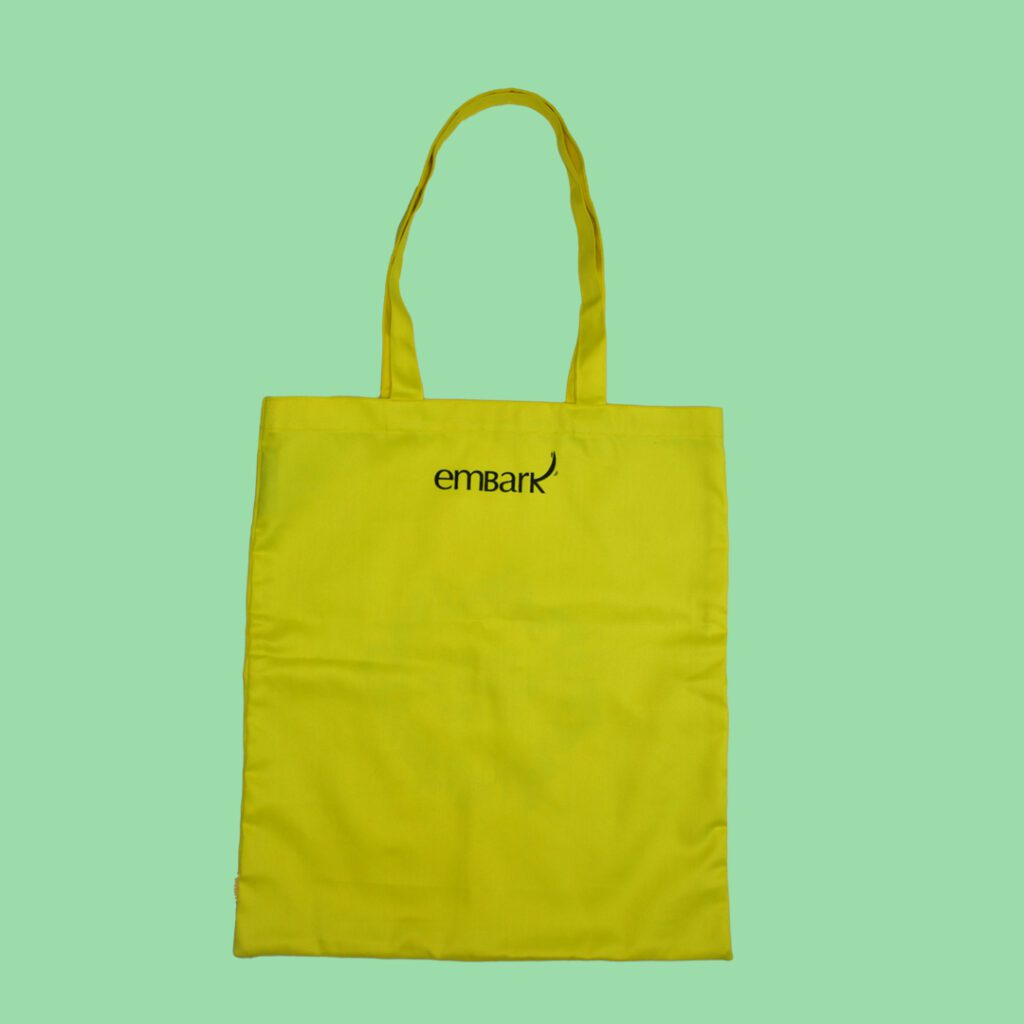 Embark Tote Bag – The Best Things in Life Are Furry – Yellow - Embark Shop