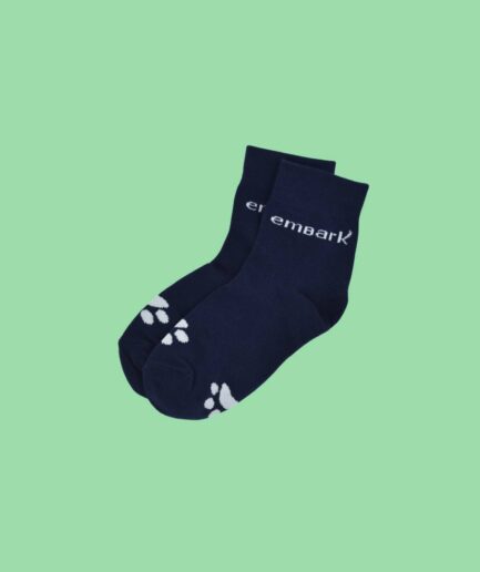 Embark Half Socks with Paws - Navy