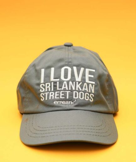Cotton Embark Cap – “I love Sri Lankan Street Dogs”